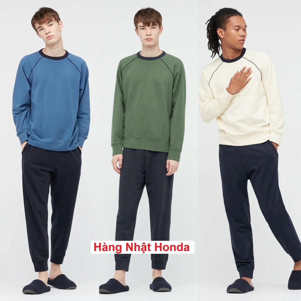 [Hàng Nhật Nội Địa] Bộ quần áo nỉ trơn siêu co dãn Uniqlo - Nam