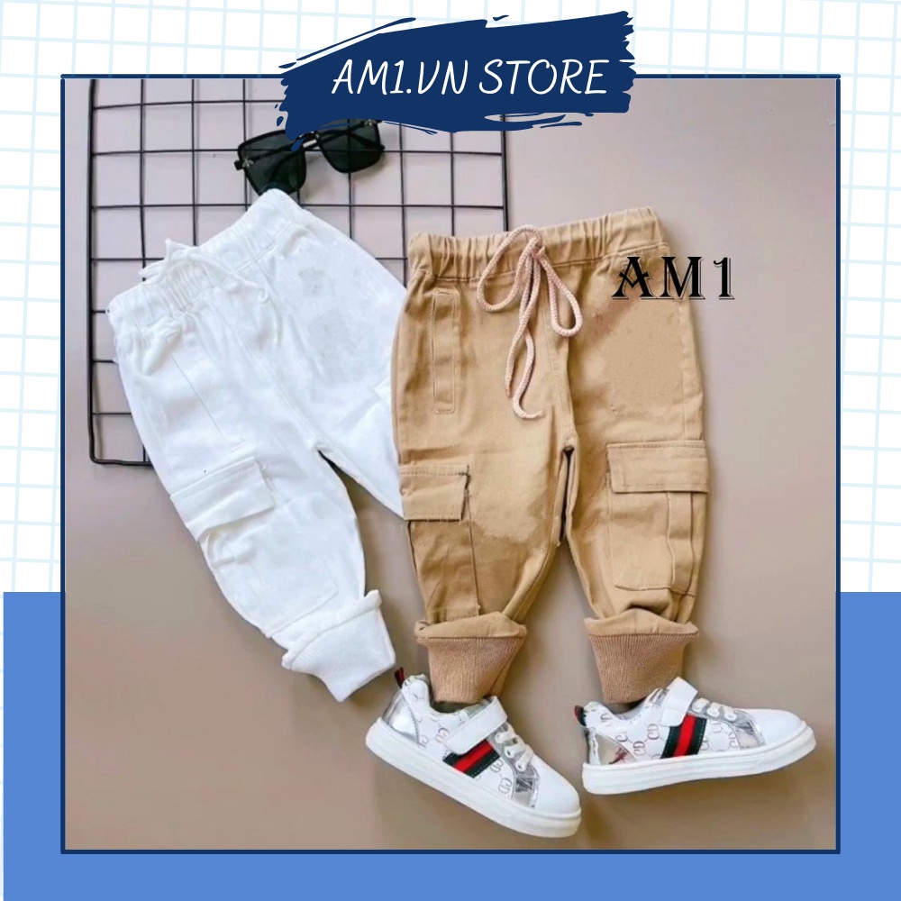 Quần dài trẻ em - Quần kaki dài túi hộp cho bé AM795 TTR102