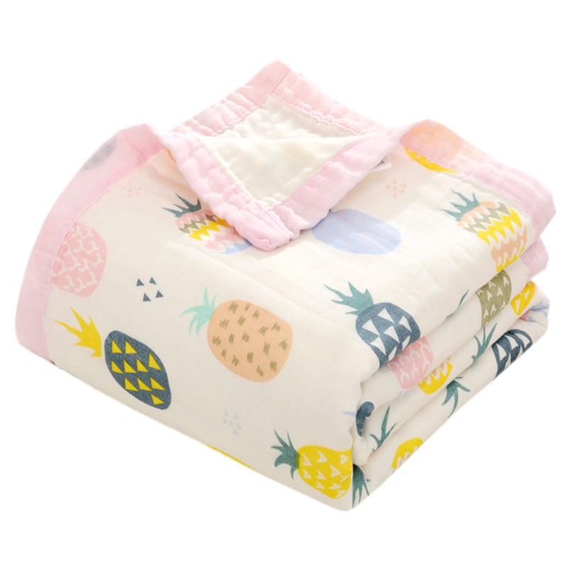 Chăn cho bé và trẻ nhỏ 6 lớp, mềm mại, cotton 100% siêu thấm nước. Khăn tắm cho bé . Kích thước 110x110cm