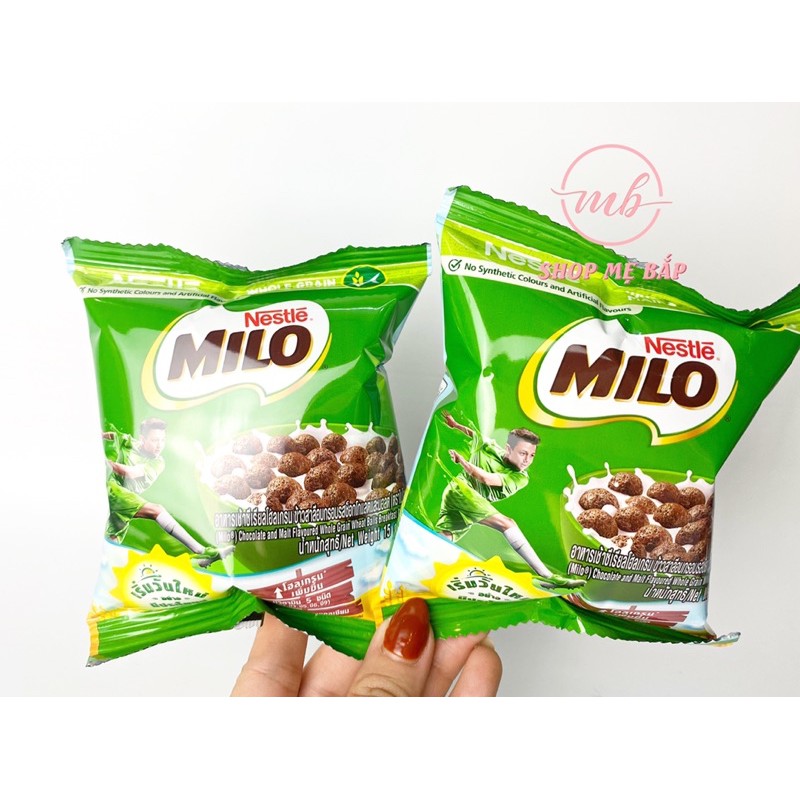 Ngũ Cốc Ăn Sáng Milo Nestle Thái lan - Gói 15 gram - Dùng cho bé từ 6 tuổi [Date 04/2022]