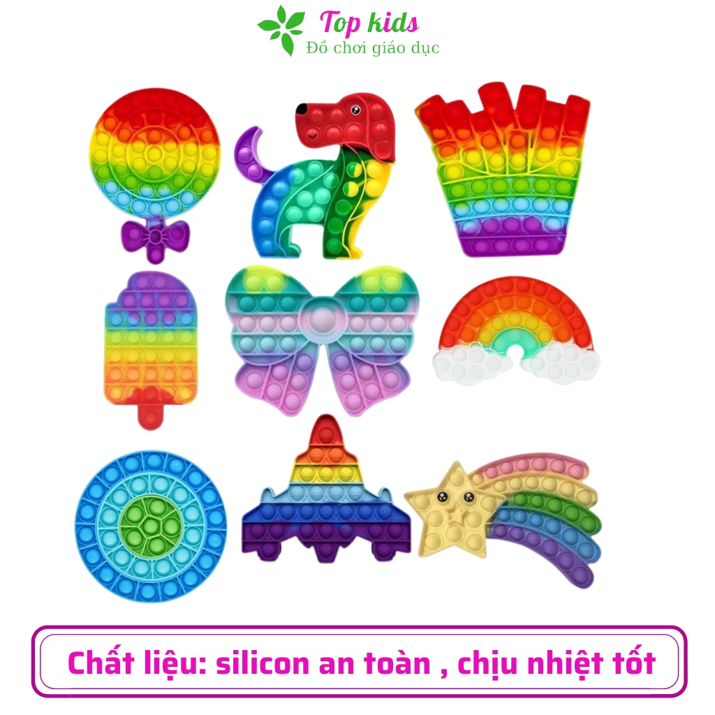 Đồ chơi pop it giá rẻ mini among us trò chơi bop it in hình ly trà sữa ấn bong bóng giảm stress cho trẻ em - TOPKIDS