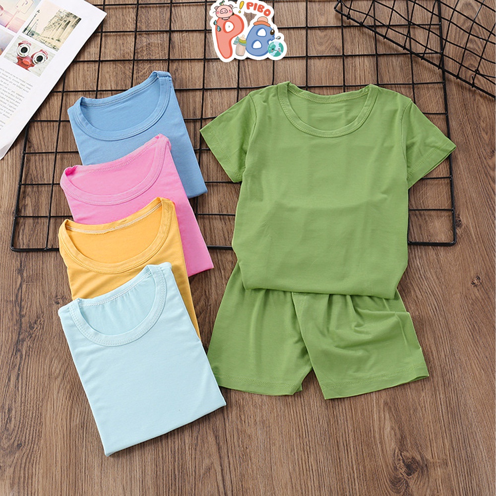 Đồ Bộ Cộc Tay Bé Trai Cotton Thun Lạnh, Quần Áo Trẻ Em Mùa Hè - BabyBoo - PiBo Store