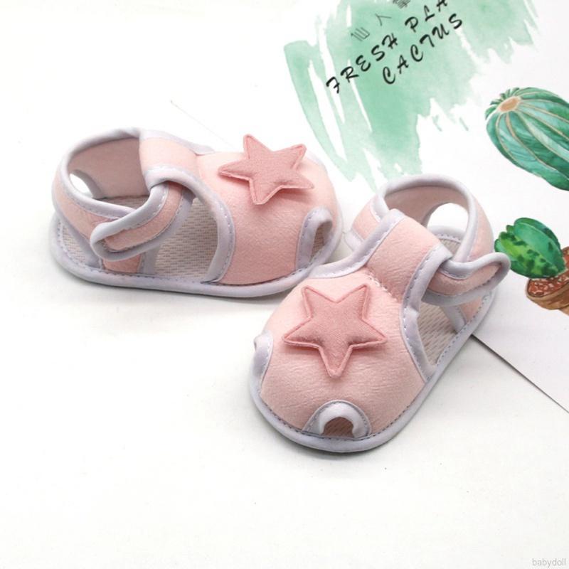 Giày Thể Thao Đế Mềm Chống Trượt Họa Tiết Ngôi Sao Cho Bé 0-18 Tháng Tuổi