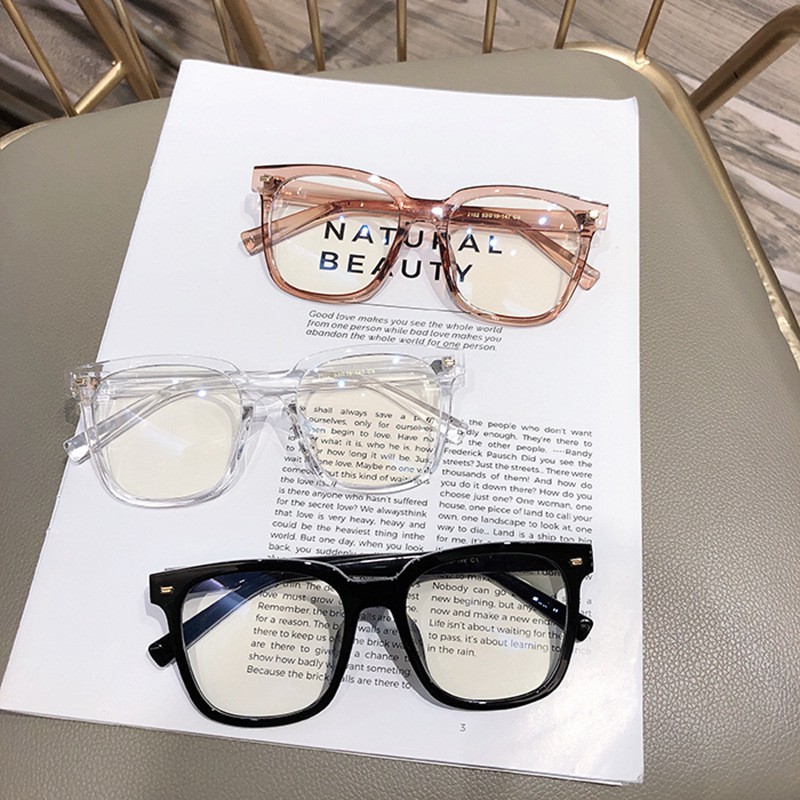 MẮT KÍNH GIẢ CẬN FORM VUÔNG VẠCH KÉP 442 RETRO SIÊU HOT | BigBuy360 - bigbuy360.vn