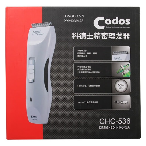 [Chính Hãng] Tông Đơ Cắt Tóc Trẻ Em Codos CHC-536