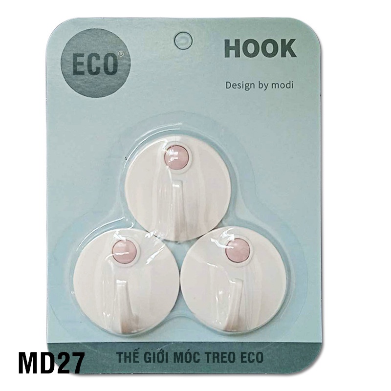 1 vỉ 3 móc dán tường chịu lực 5kg móc dán tường siêu dính dán tốt trên gạch đá gỗ kính