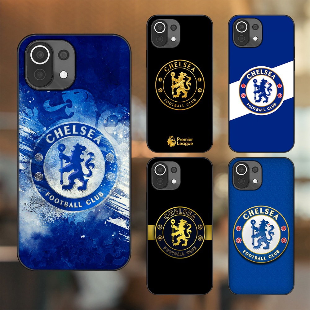 Ốp lưng Xiaomi Mi 11 Lite viền đen in hình Chelsea FC