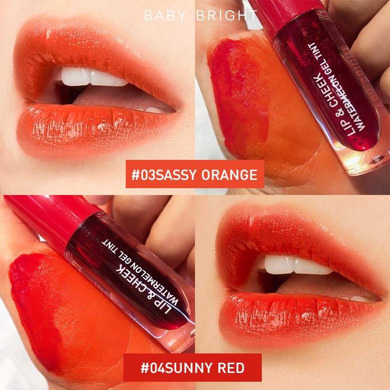 [NEW] Son Tint Baby Bright Lip And Cheek Watermelon Gel Tint