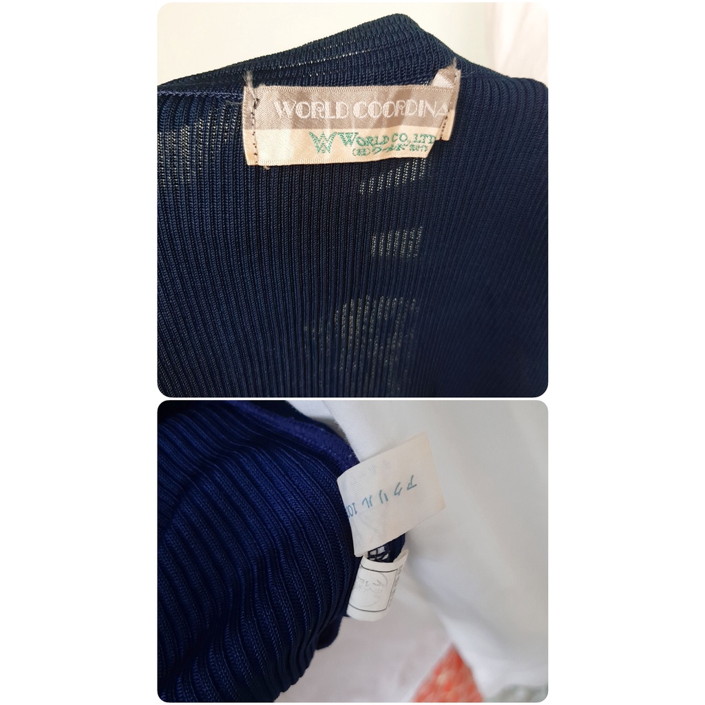 Áo ghile len mong tơ ghi mỏng xanh đen 2nd