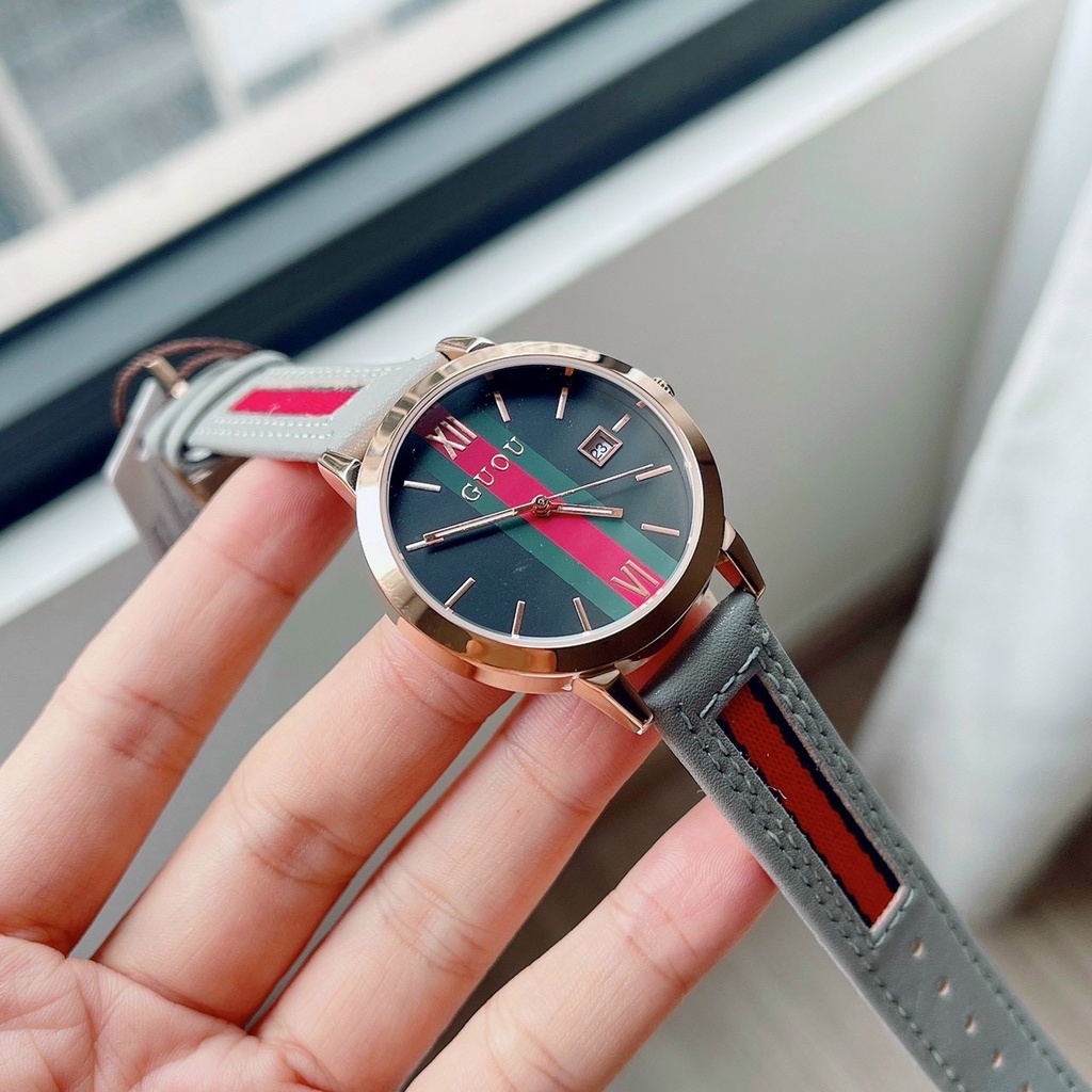 Đồng hồ Nữ GUCCI Size 34mm, mặt tròn, dây da bền màu