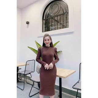Váy Len Tay Bồng Hot Hit