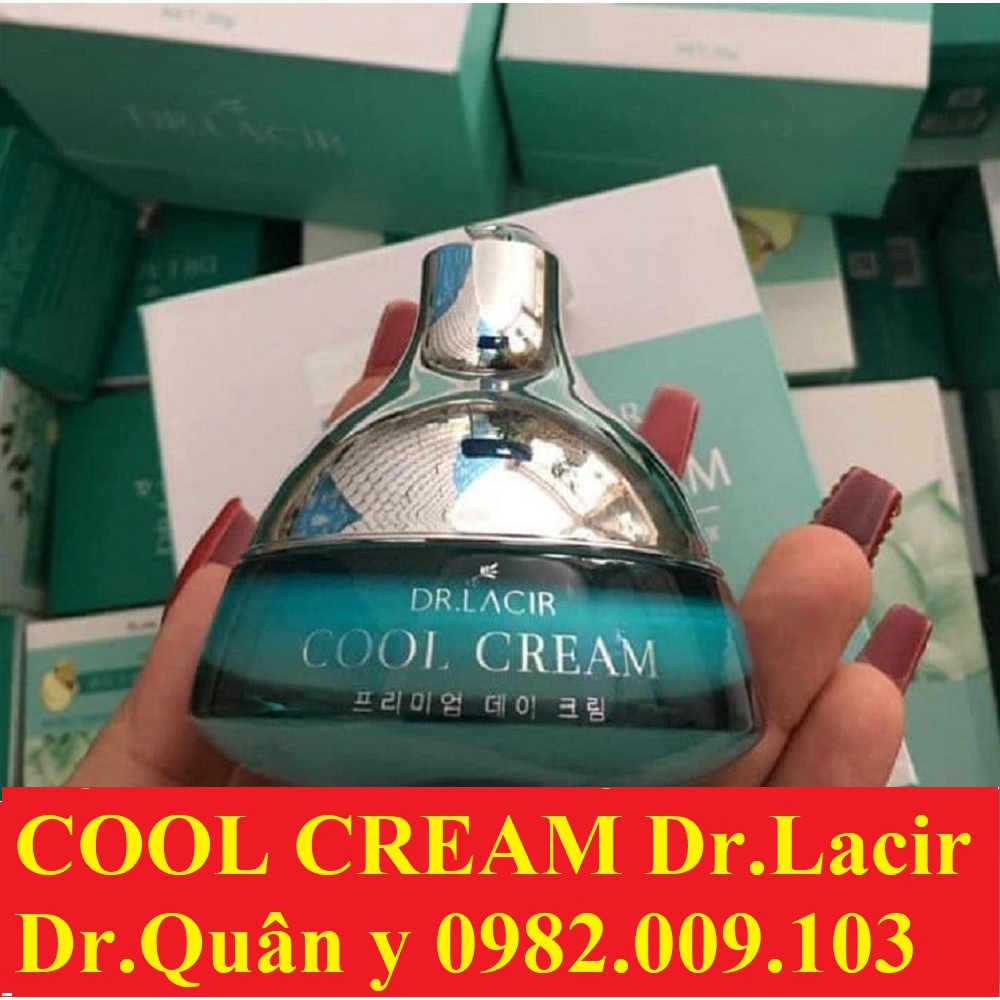 Kem Chống Nắng Vật Lý Cool Cream Drlacir DR LACIR ,Hộp 35gram,kem Dưỡng Trắng Da ban ngày,Cấp ẩm cho da,làm trắng da