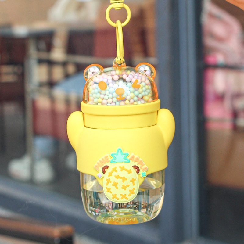 Bình Nước Nhựa Mini 150ML Họa Tiết Trái Cây Dễ Thương Cho Bé