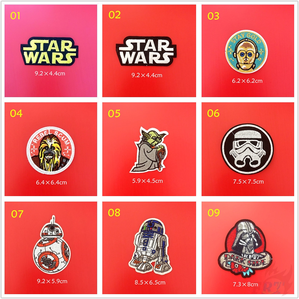 Miếng vá quần áo dạng ủi/ thêu họa tiết Star War phiên bản 3 thời trang tiện lợi