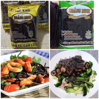 Mì Bún Phở Gạo Lứt Đen Hoàng Minh siêu ngon Giá rẻ (500g)