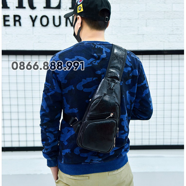 Túi Chéo Nam Thời Trang Cao Cấp, Nhiều Ngăn, Chất Liệu Da PU, Mã TC04 | BigBuy360 - bigbuy360.vn