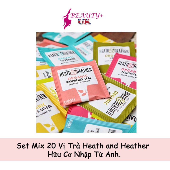 Set Mix 20 Vị Trà Heath and Heather Hữu Cơ Nhập Từ Anh