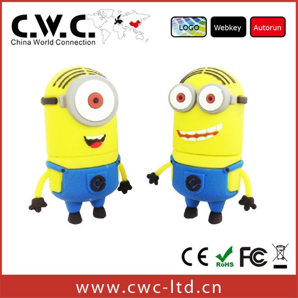 USB Flash Drive Pendrive dung lượng 16GB hình nhân vật Minions xinh xắn