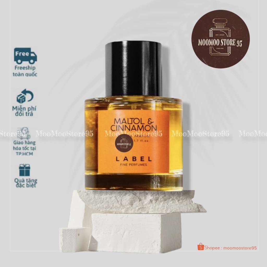 -𝐌𝐨𝐨𝐌𝐨𝐨- Label Maltol &amp; Cinnamon | Nước Hoa Nam | Quyến rũ và sang trọng
