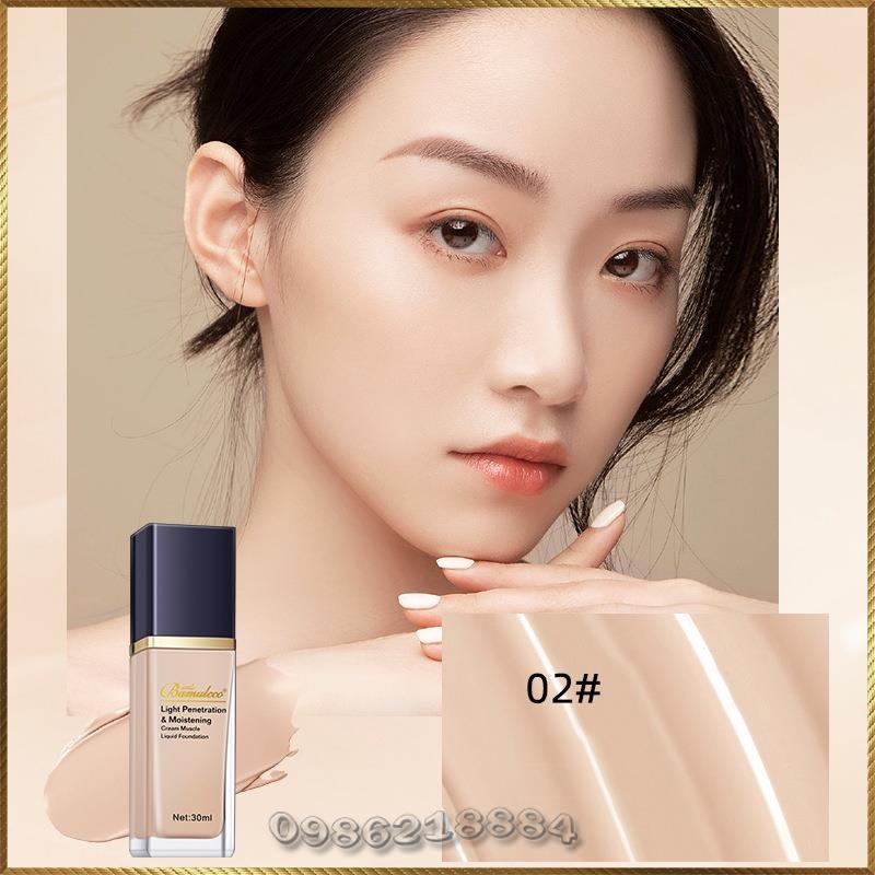 Kem nền che khuyết Bamulcco Liquid Foundation kiểm soát dầu chống thấm lâu trôi B0900
