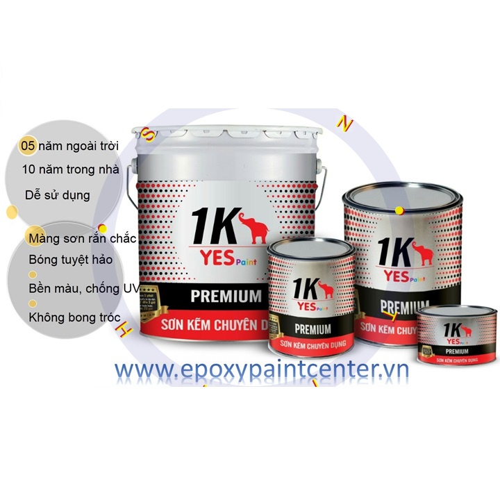 Sơn Sắt Mã Kẽm Không Cần Lót 1K Yes Paint 400G