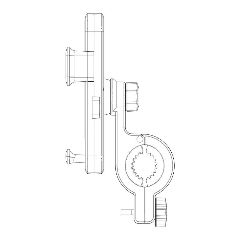 1 Bộ Giá Đỡ Điện Thoại Chống Sốc Xoay 360 Độ Gắn Tay Lái Xe Đạp / Xe Máy 4.7-6.5 Inch