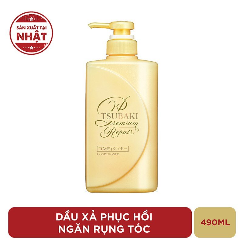 TSUBAKI Dầu xả tóc ngăn rụng tóc Premium Repair Conditioner 490ml