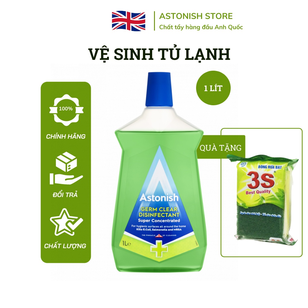 Dung dịch vệ sinh tủ lạnh diệt khuẩn lau nắm tay cửa, lau sàn nhà, bàn ghế, lau chùi đồ chơi của trẻ em C9228