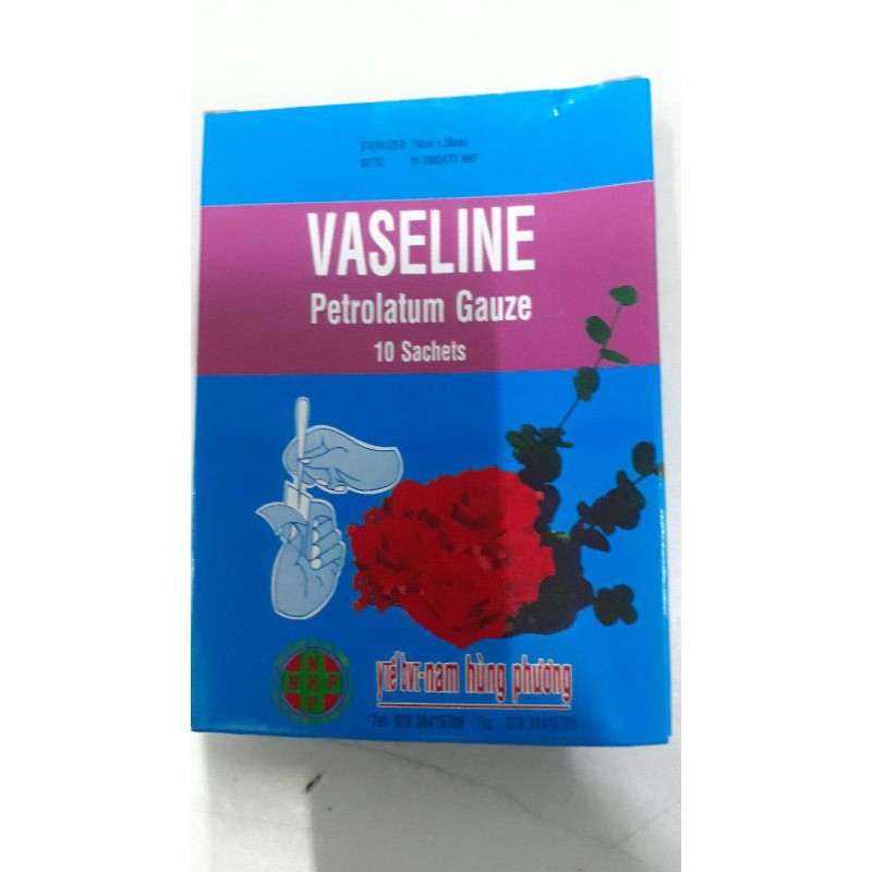 Gạc Vaseline đắp bỏng vết thương