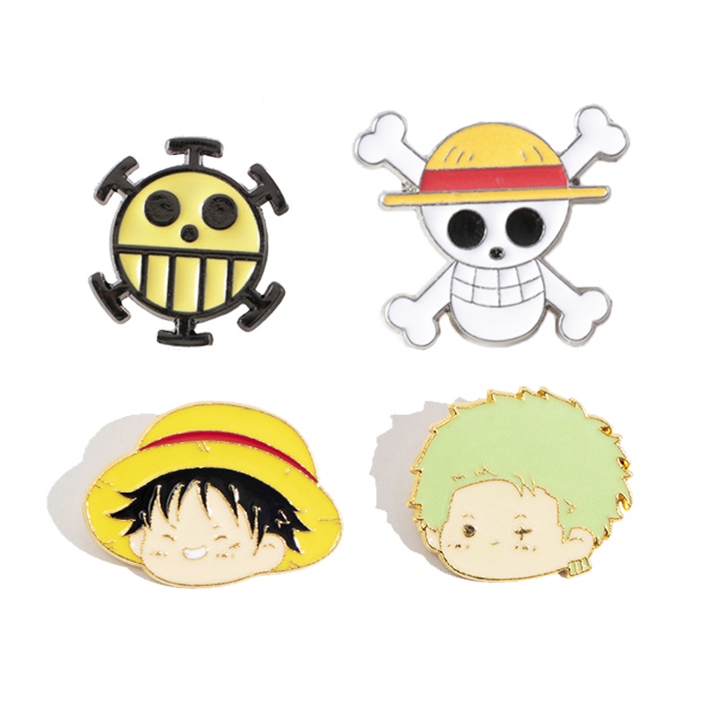 Ghim Cài Áo Kim Loại Hình Nhân Vật Phim One Piece