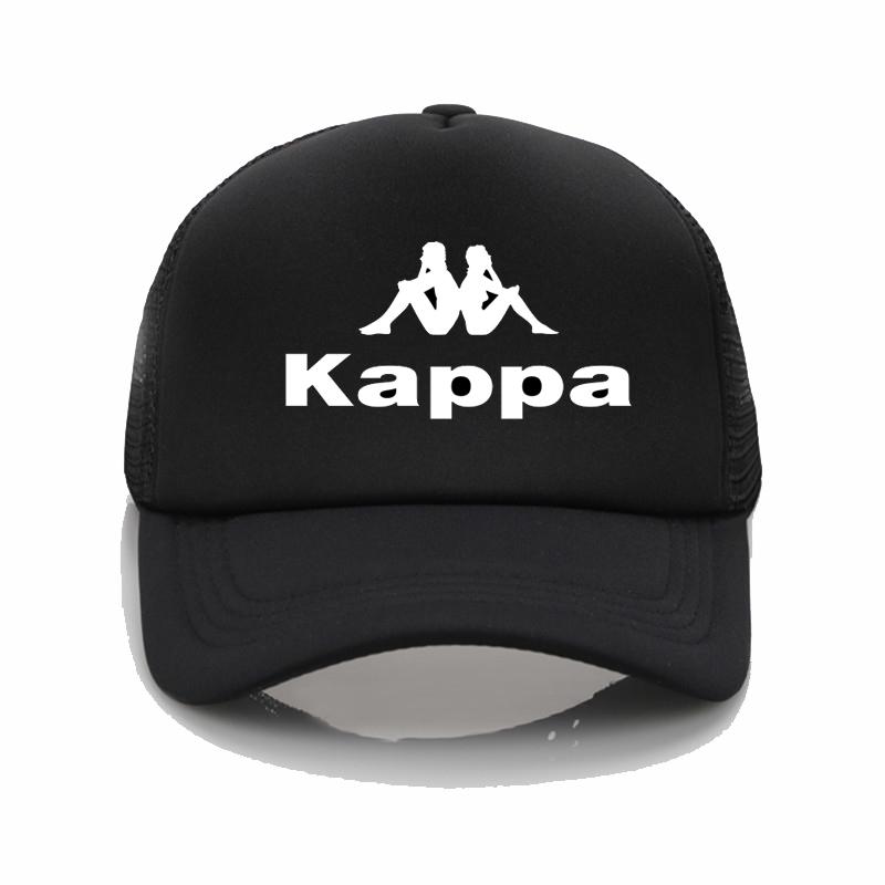 Mũ Lưỡi Trai Kappa Phối Lưới In Họa Tiết Phong Cách hip hop Thời Trang Mùa Hè Cho Cặp Đôi