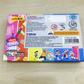 Bút sáp dầu Colokit Doraemon OP-C07/DO (12 màu)