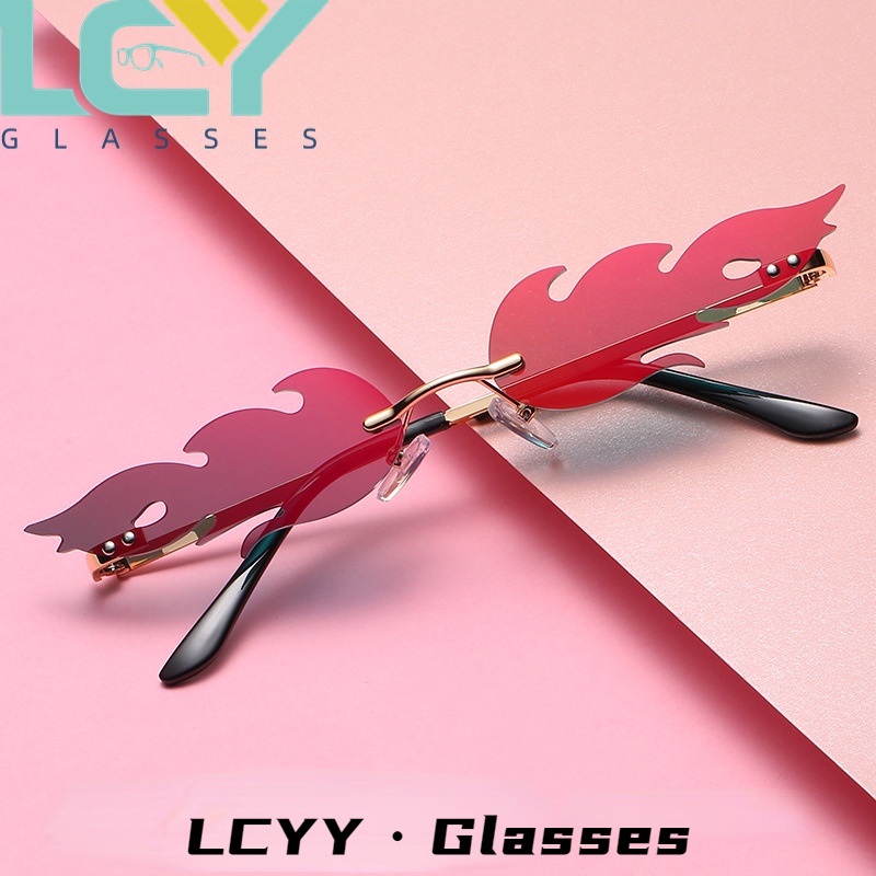 Lcyy Kính Mát Gọng Kim Loại Nhỏ Nhiều Màu Sắc Phong Cách Âu Mỹ Cá Tính