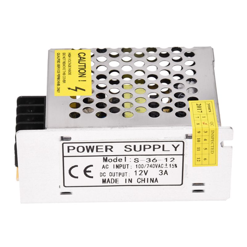 Biến áp cấp nguồn cho trình điều khiển 36W DC 12V 3A theo dải đèn LED