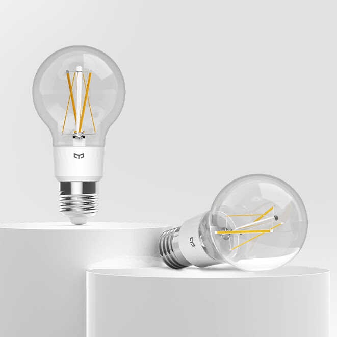 Bóng Đèn Led dây tóc Thông Minh, Edison vintage Yeelight Filament Bulb ST64 đui E27