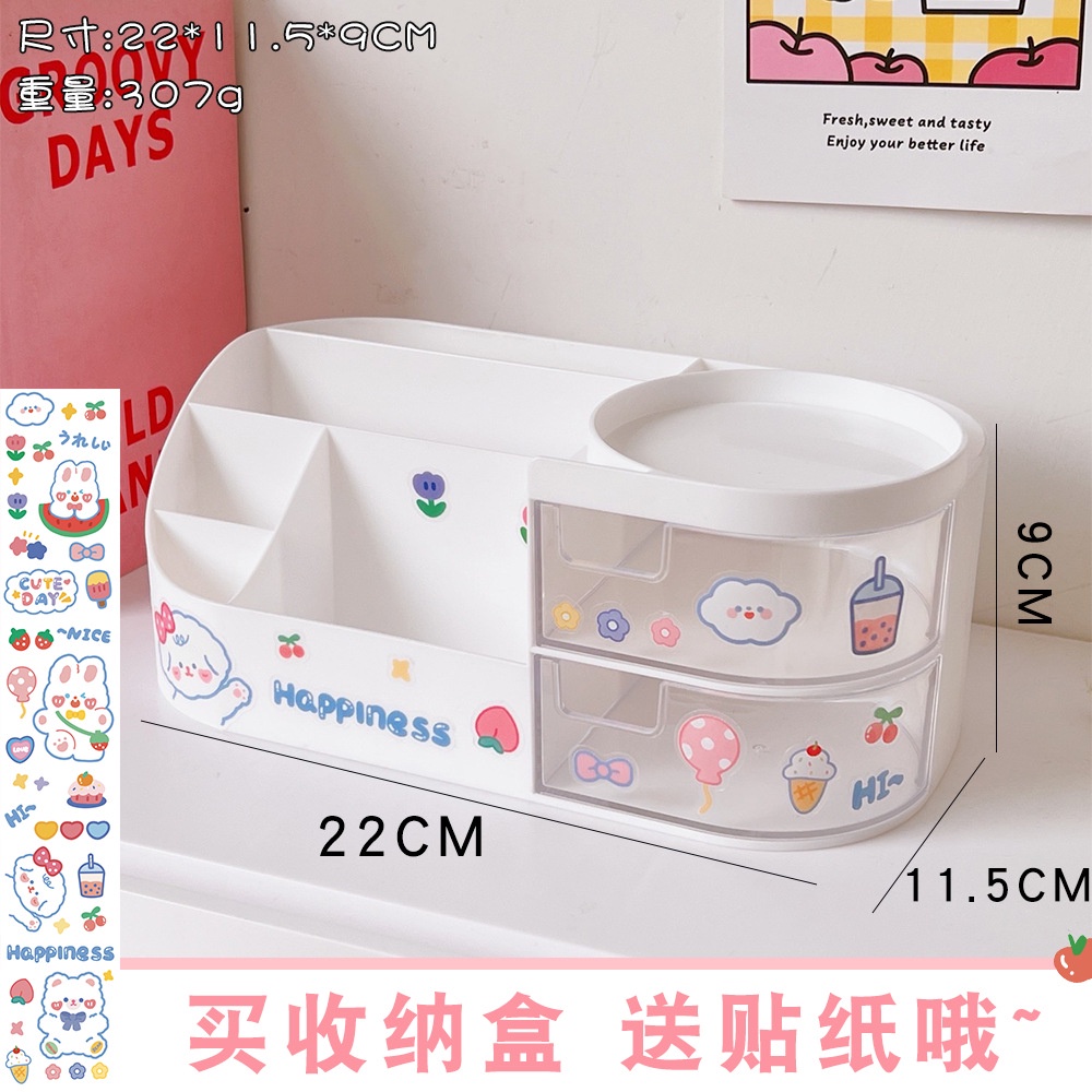 Kệ Đựng Bút Để Bàn Cỡ Lớn TẶNG KÈM STICKER Kệ Đựng Đa Năng Dễ Thương Tiện Dụng Cho Học Sinh Văn Phòng