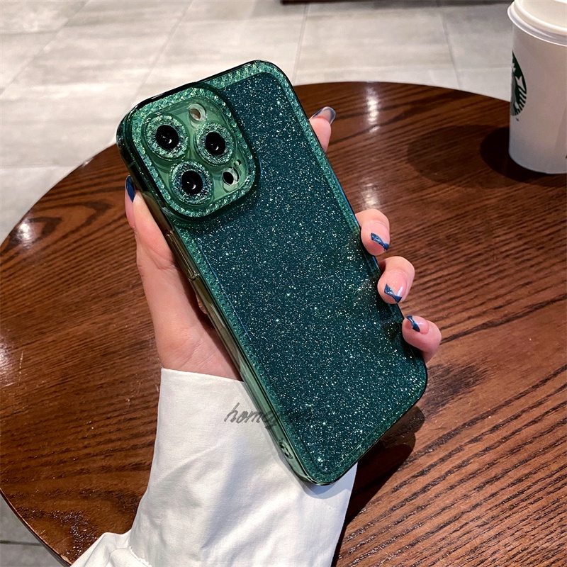 Ốp Điện Thoại Dẻo Trong Suốt Lấp Lánh Chống Sốc Cho iPhone 12 11 13 Pro Max ip12