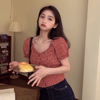 Áo Croptop Hoa Nhí