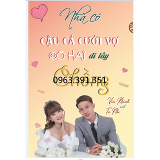 Các mẫu bảng cưới để cổng đẹp, xinh xắn -  síp shopee hoặc giao hàng ngoài