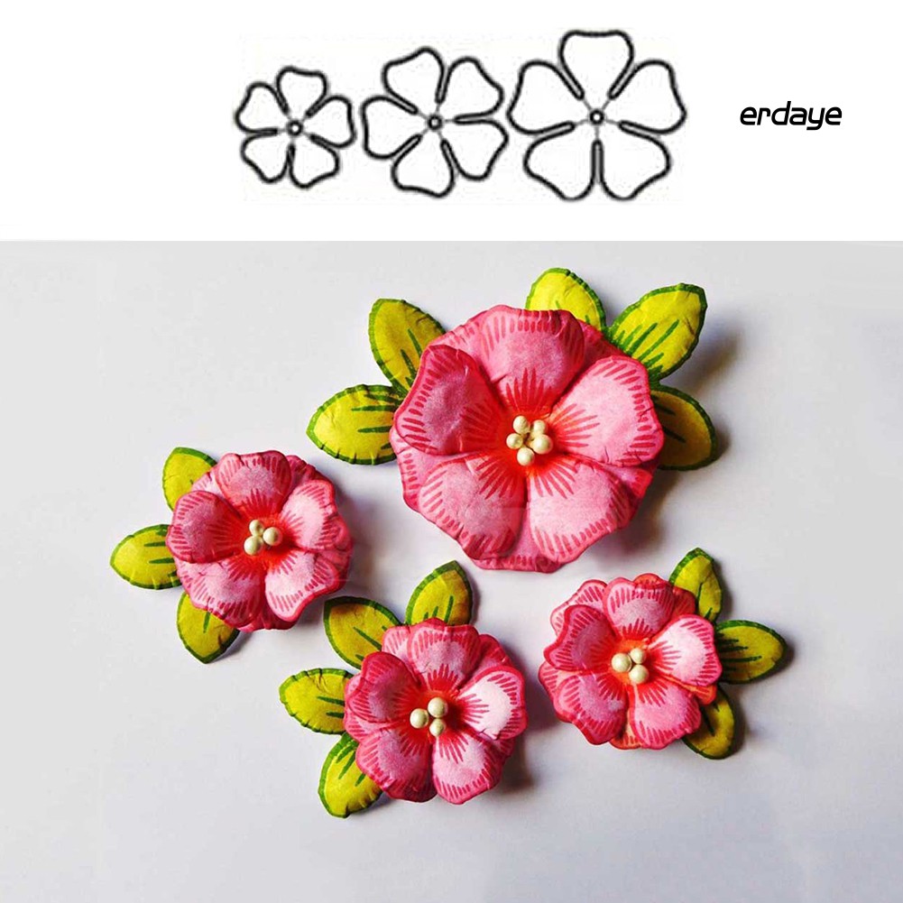 Khuôn mẫu cắt giấy hình bông hoa đáng yêu bằng kim loại