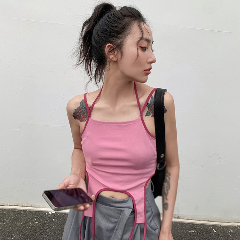 Áo Thun Hai Dây Dáng Ôm Thời Trang Gợi Cảm Cho Nữ