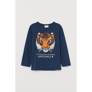 Áo phông in hình hổ xanh HM vợt sales giá rẻ