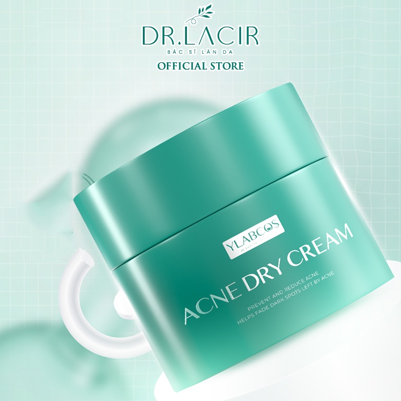 Kem gom cồi mụn giúp ngừa mụn,làm mờ vết thâm,giảm bóng dầu Ylabcos Acne Dry Cream DR.LACIR Hộp 25g DR69