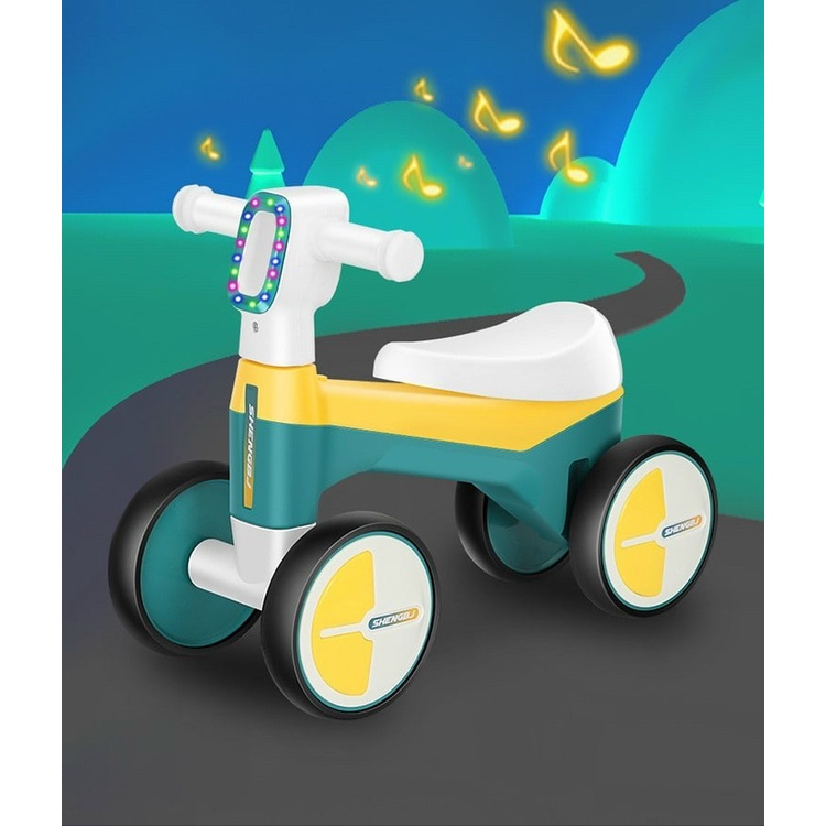 Xe chòi chân cho bé cao cấp 4 bánh có đèn có nhạc .Chất lượng cao cấp mẫu HOT 2022. Xe Chòi Chân Dành Bé Từ 1- 3 T