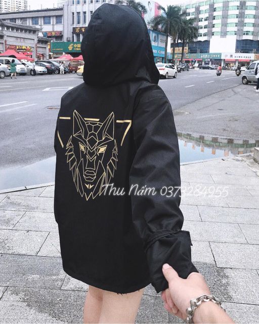 Áo khoác kaki lưng đầu sói | BigBuy360 - bigbuy360.vn
