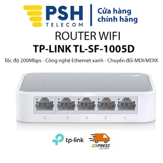 Switch mạng 5 cổng TP-Link TL-SF1008D, switch mạng để bàn 8 cổng 10/100Mbps, hỗ trợ chuyển đổi MDI/MDIX -  BH 2 năm