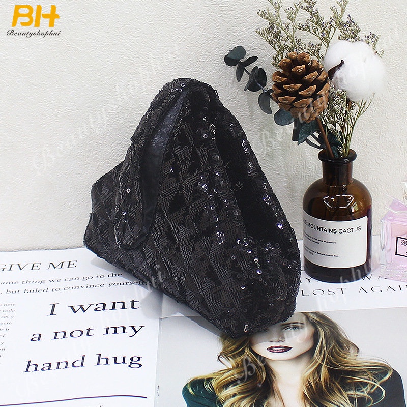 Túi Xách Hình Giọt Nước Đính Kim Sa Lấp Lánh Phong Cách Mine Mới 2022