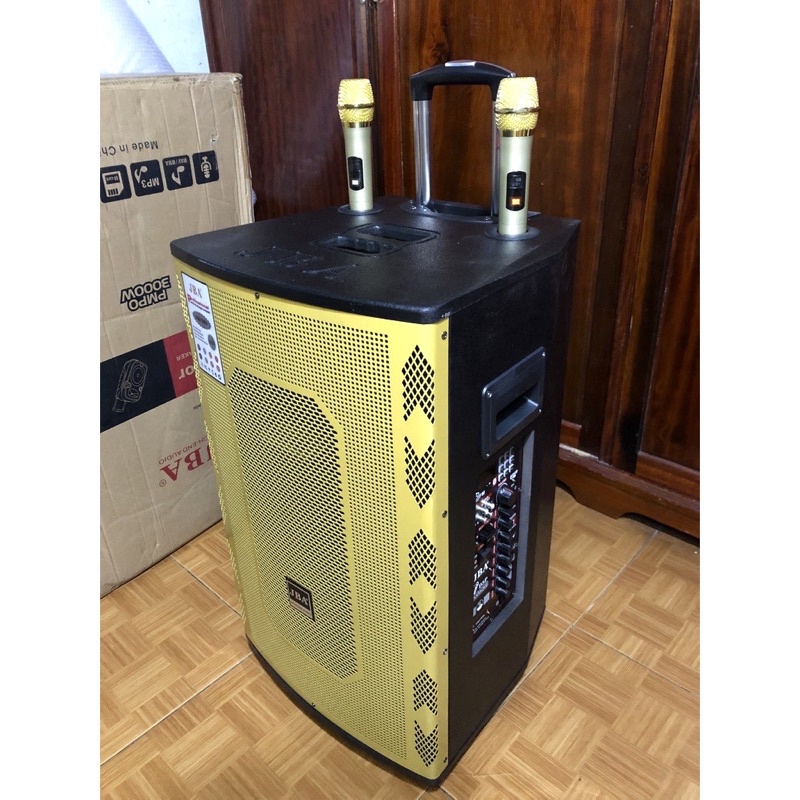 Loa Kéo Karaoke JBA CH15 Bass 40 Công suất lớn- Âm thanh sống động, Tặng kèm 2 Micro UHF xịn