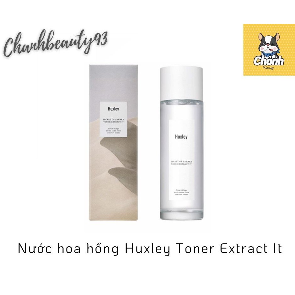 Nước hoa hồng dành cho da nhạy cảm Huxley Toner Extract It 120mL