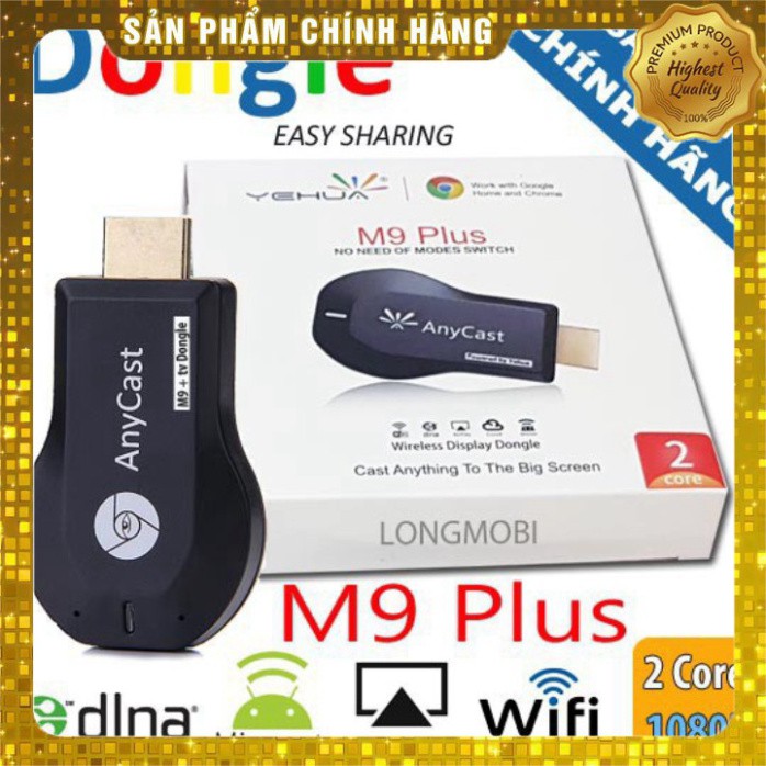 (Xả Kho) HDMI Không Dây ANYCAST M9 Plus 2018 - Tốc Độ Kết Nối Siêu Nhanh (Dùng cho android/IOS) Sản phẩm chất lượng